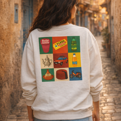 Patchwork morocco sweat