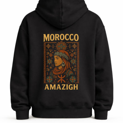 hoodie amazigh wife black